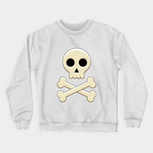 Skull with Bones Crewneck Sweatshirt